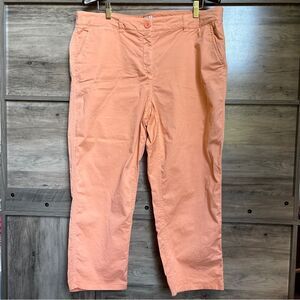Crown & Ivy Orange Charlotte Pants Curvy Women's 16W excellent preworn condition